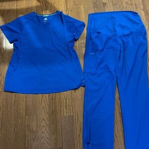 Healing Hands Maternity Scrubs blue